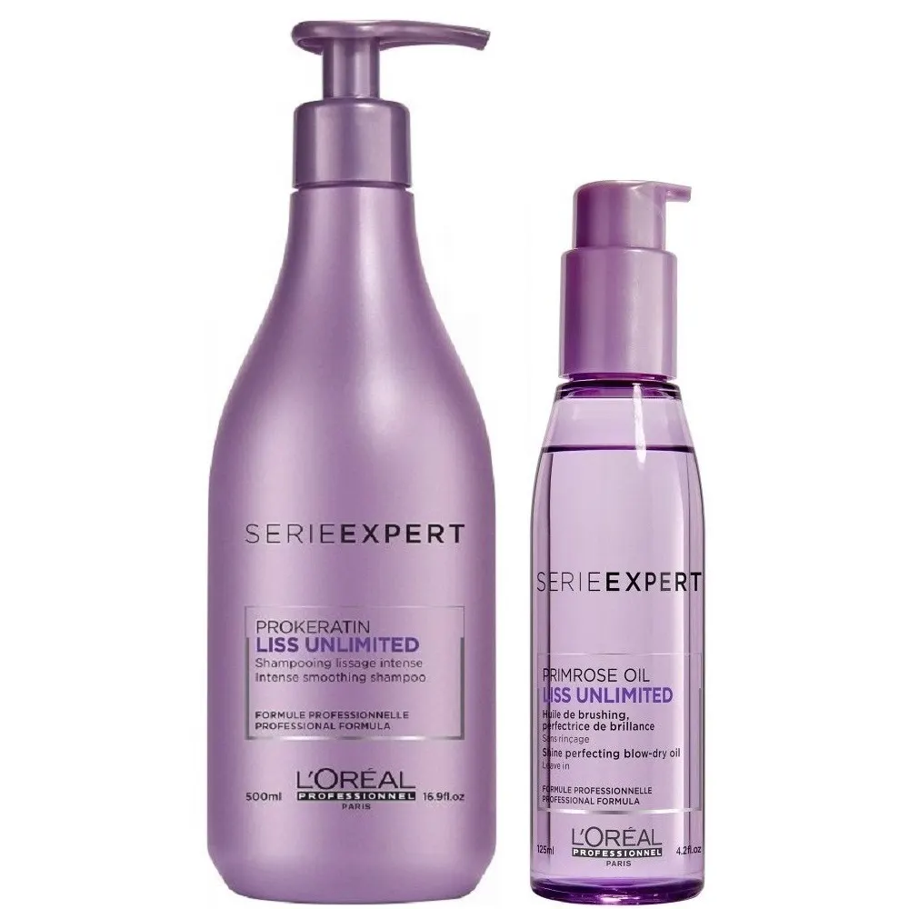 L’Oréal Professionnel Liss Unlimited Shampoing 500ml – Lissage & Brillance Anti-Frisottis