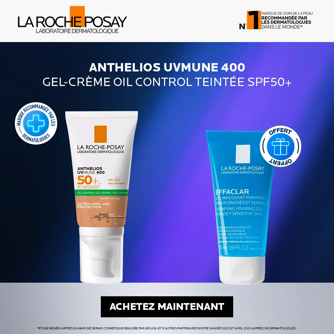 La roche posay anthelios teinte uvmune 400 gel creme oil control spf 50 = Effa Gel Moussant 50ml OFFERT