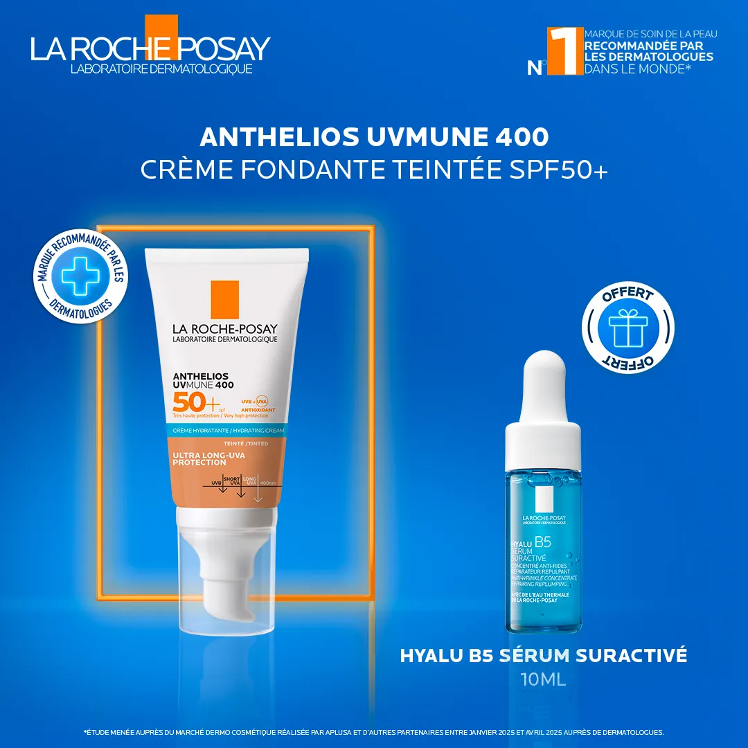 La Roche-Posay Anthelios Ultra كريم ملون SPF50+ 50 مل = Hyalu B5 10 مل هدية