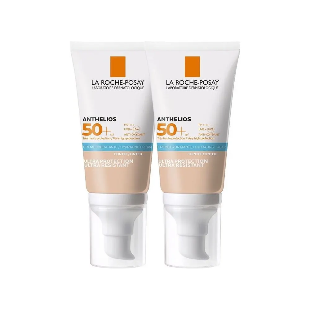 La roche-posay anthelios ultra crème teintée spf50+ 50 ml *2 = Sac OFFERT