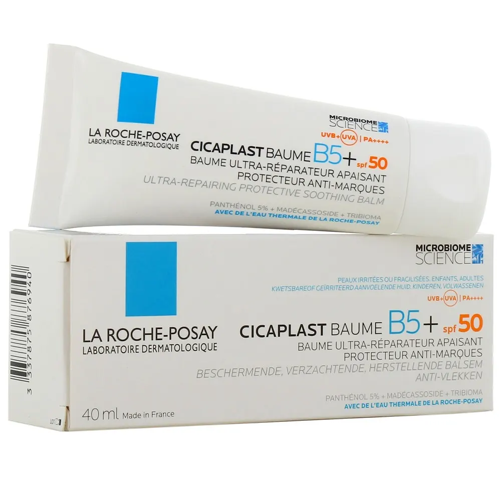 LA ROCHE-POSAY CICAPLAST BAUME B5 SPF 50 40 ML = EAU THERMALE 50ML OFFERTE