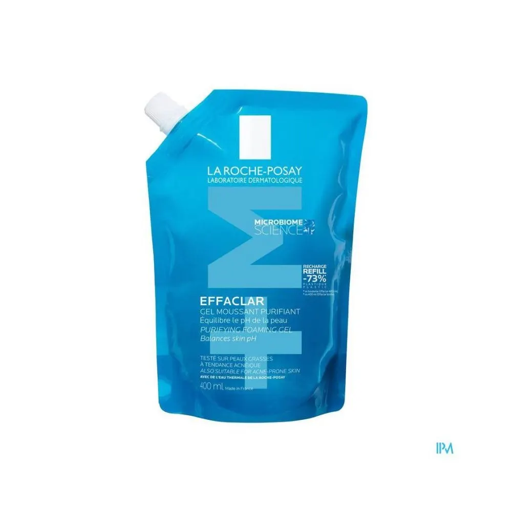 La roche-posay effaclar gel moussant purifiant - éco-recharge 400ml