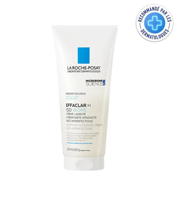 La Roche-Posay Effaclar H Iso-Biome كريم غسول مرطب ومهدئ 200 مل