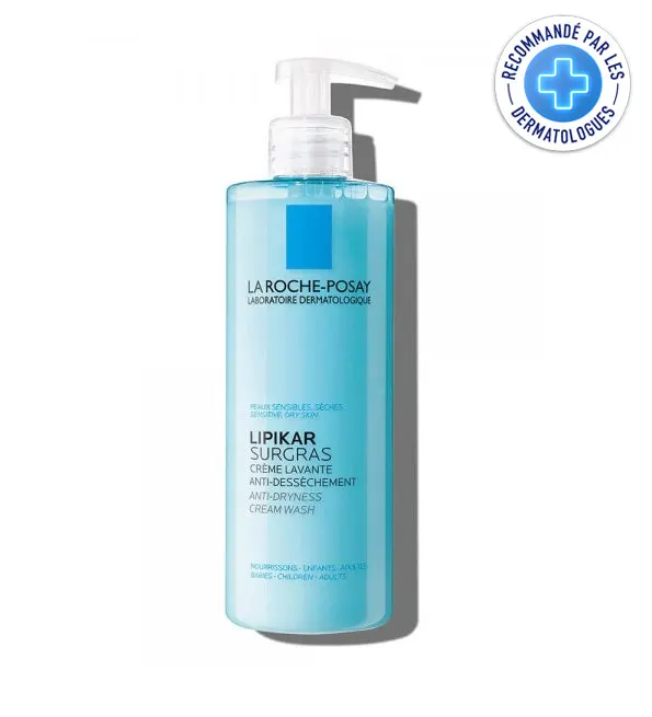 La Roche-Posay Lipikar Surgras Crème Lavante Peau Sensible et Sèche 400ml