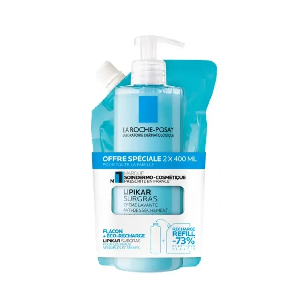 LA ROCHE POSAY LIPIKAR SURGRAS CREME LAVANTE RECHARGE 400 ML