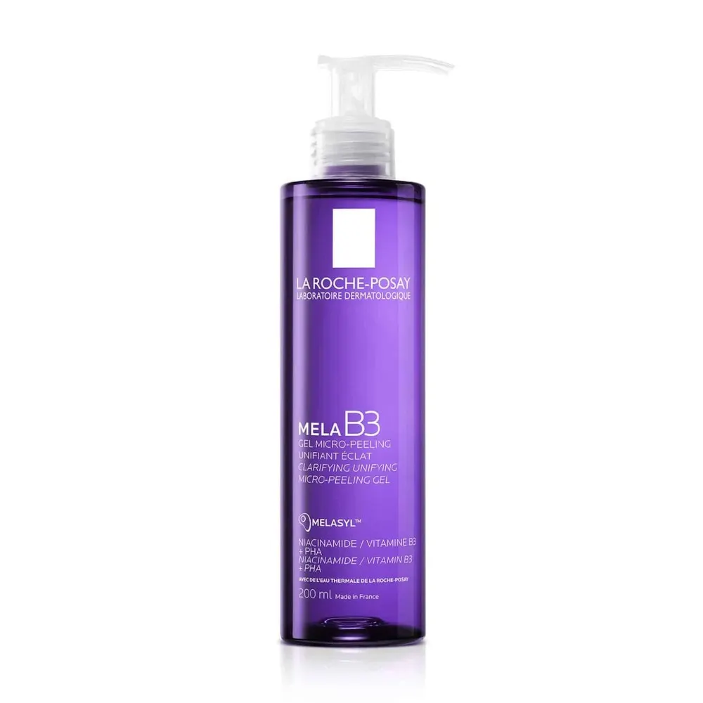 La Roche-Posay Mela B3 Clarifying Micro-Peeling Cleanser 200ml – Réduit Taches Brunes et Uniformise le Teint