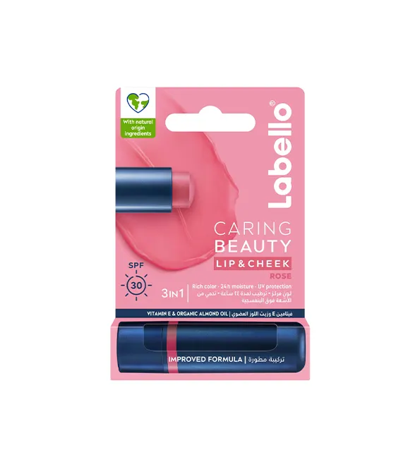 Labello Caring Beauty Lip & Cheek SPF 30 Rose 4.8 غ