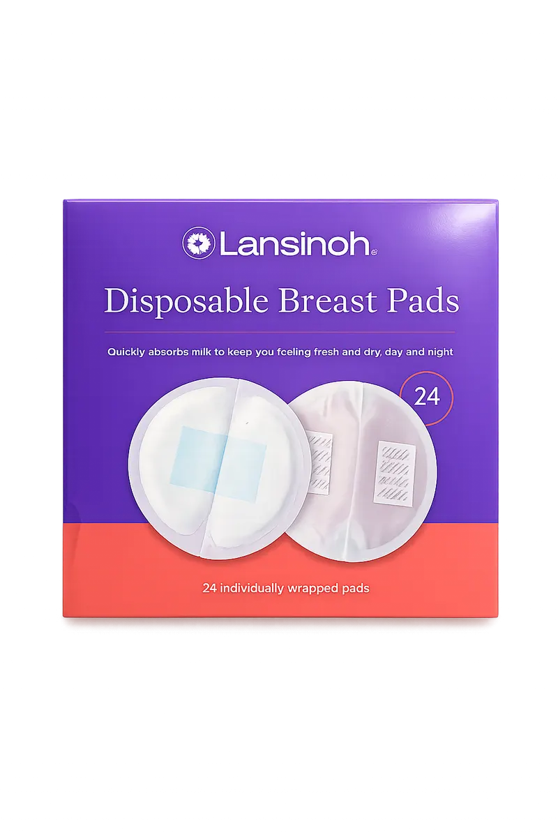 Lansinoh وسادات الرضاعة للاستعمال الواحد Blue Lock 24 وحدة