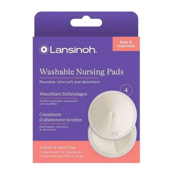 Lansinoh وسادات الرضاعة قابلة للغسل 4