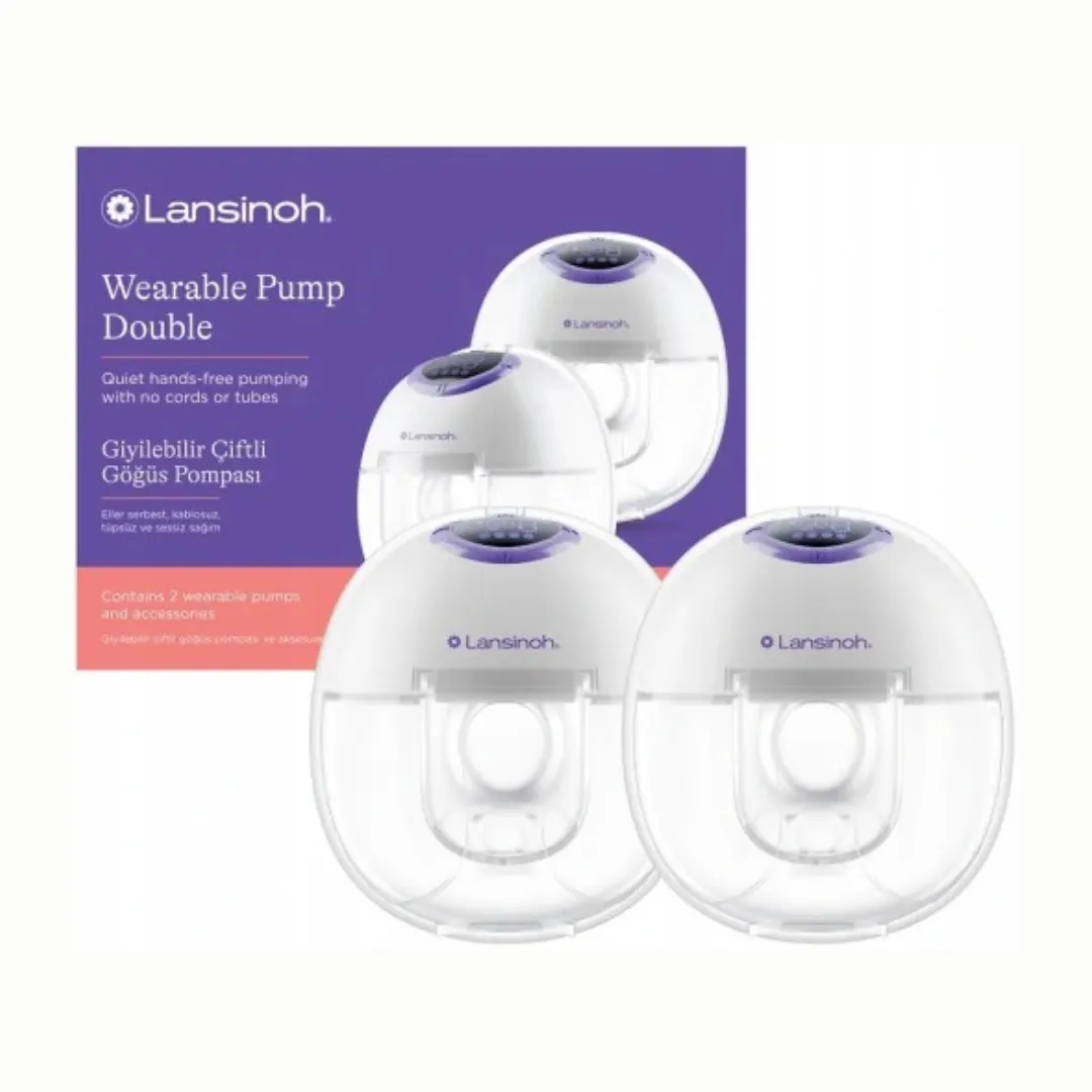 Lansinoh مضخة حليب Mains Libres Compact Double