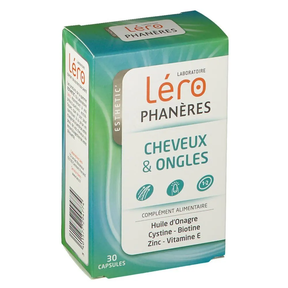 Léro Phanères الشعر والأظافر 30 كبسولة