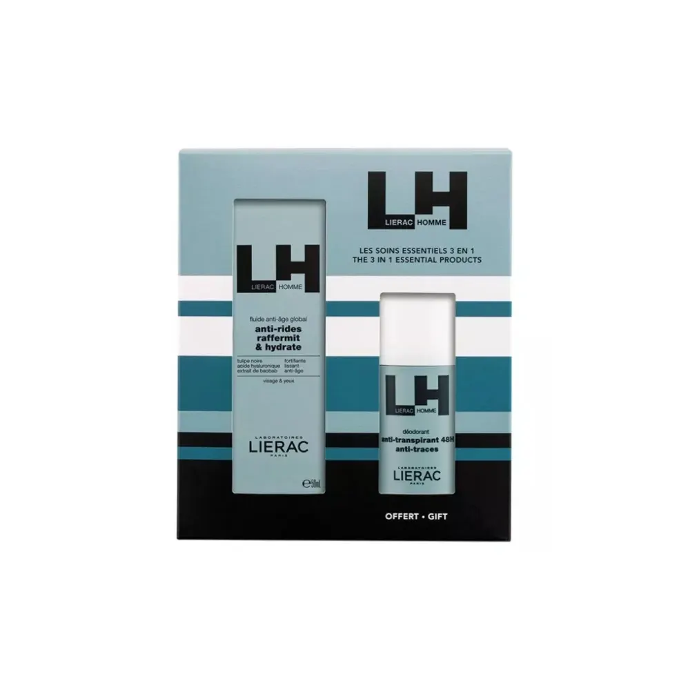 Lierac Coffret Homme Fluide Anti-Âge = Déodorant OFFERT