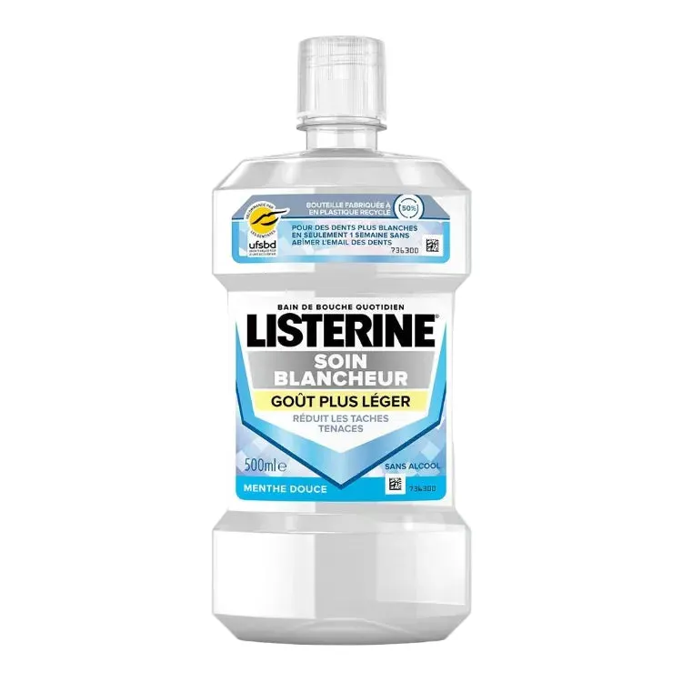LISTERINE SOIN BLANCHEUR BAIN DE BOUCHE 500ML