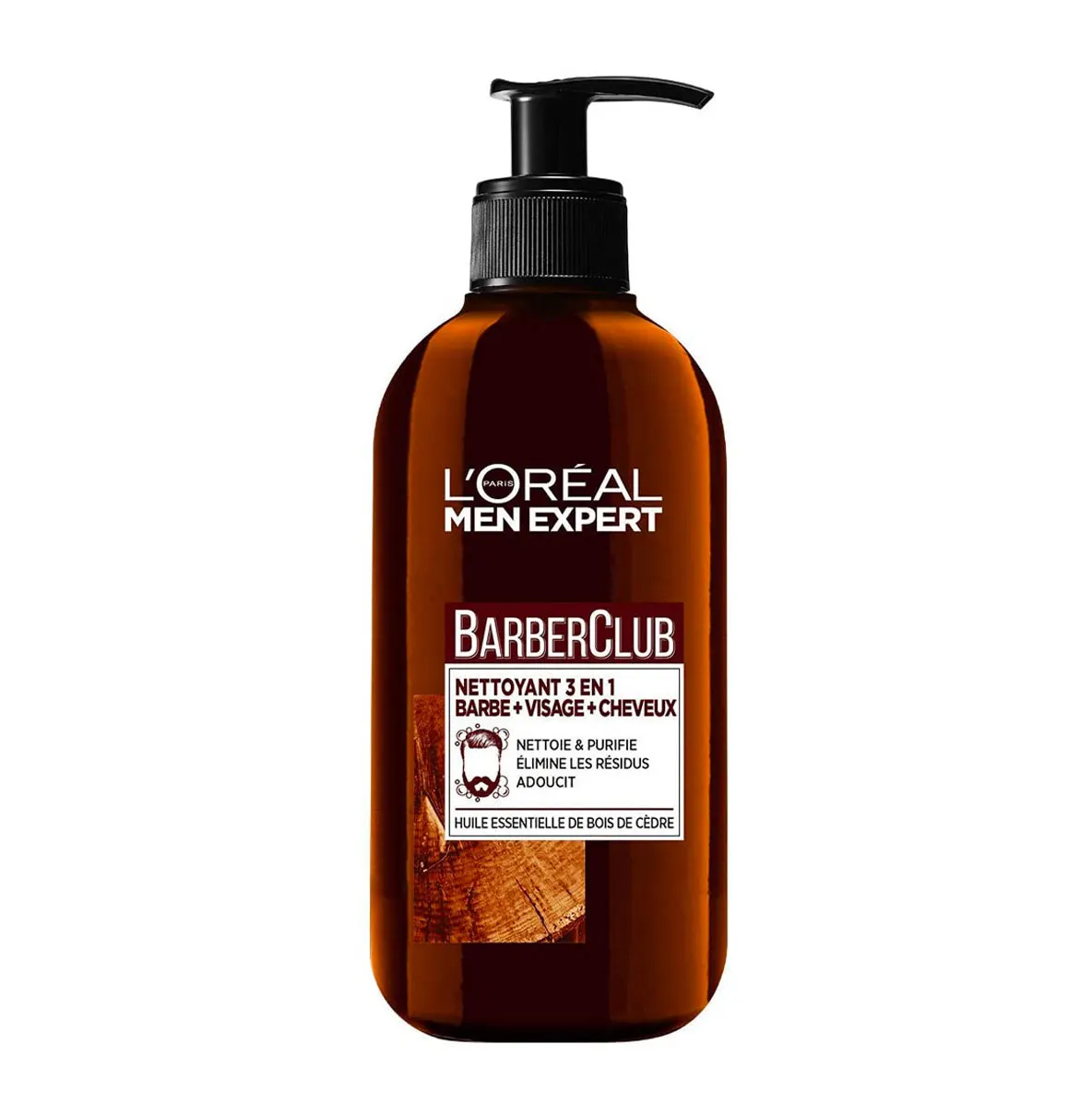L'Oréal Paris Men Expert جل منظف Barber Club 3 في 1 200 مل