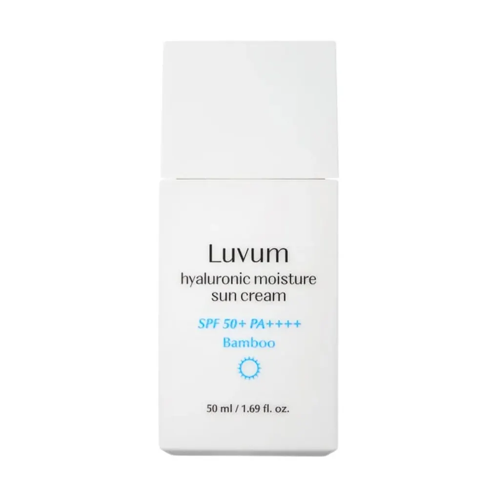 Luvum Bamboo Hyaluronic Moisture Suncream 50ml – Crème Solaire Hydratante & Éclatante SPF50+ PA++++