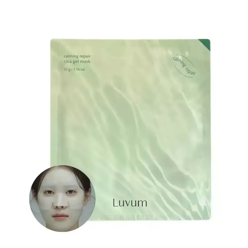 Luvum Calming Repair Cica Gel Mask 33g/5sheets – Masque Apaisant & Réparateur à la Centella Asiatica