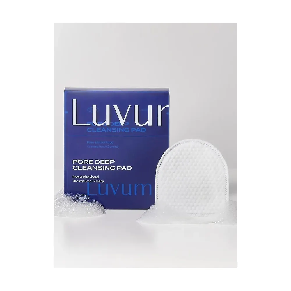 Luvum Pore Deep Cleansing Pad 10ml/10EA – Disques Nettoyants Purifiants pour Pores Propres & Peau Lisse