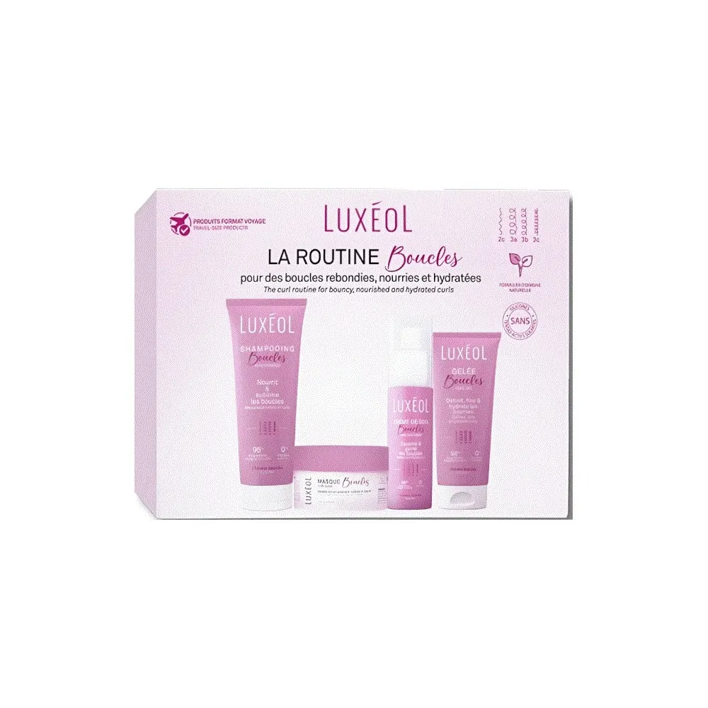 Luxéol Boucles علبة روتين السفر