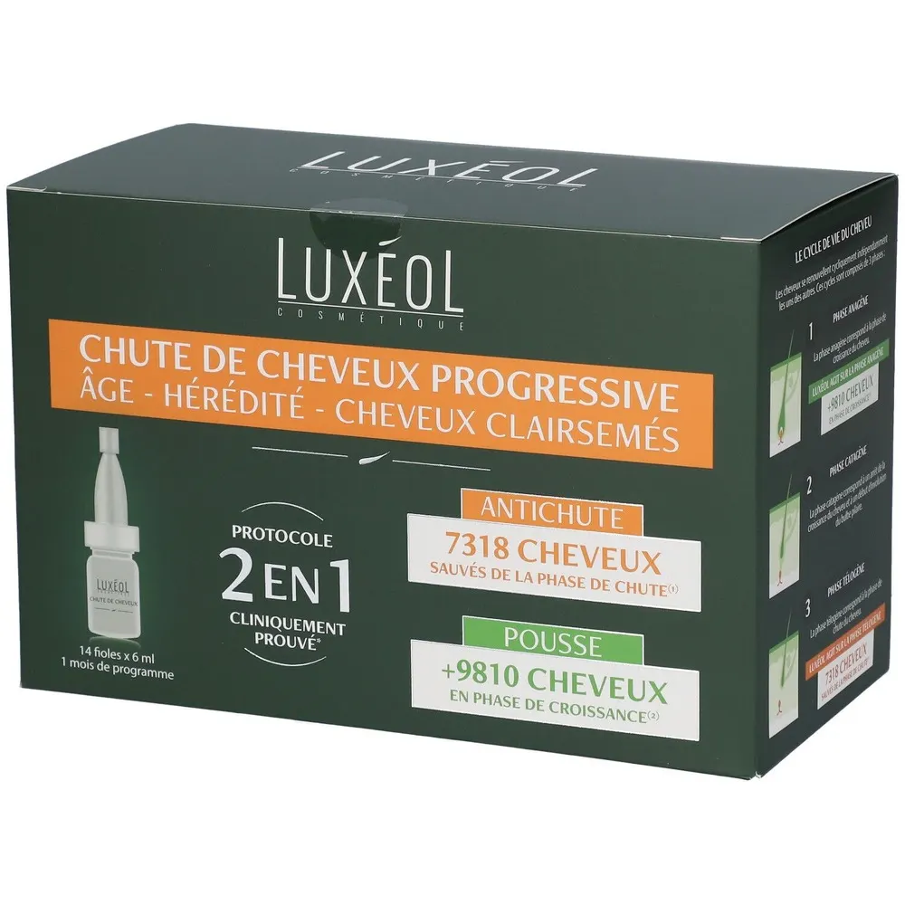 Luxéol تساقط الشعر التدريجي 2 في 1