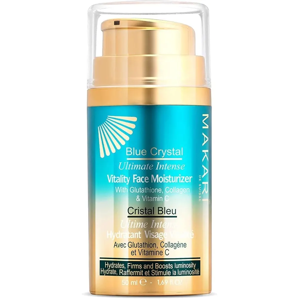 Makari Cristal Bleu Ultime كريم مرطب مكثف للوجه للحيوية 50 مل