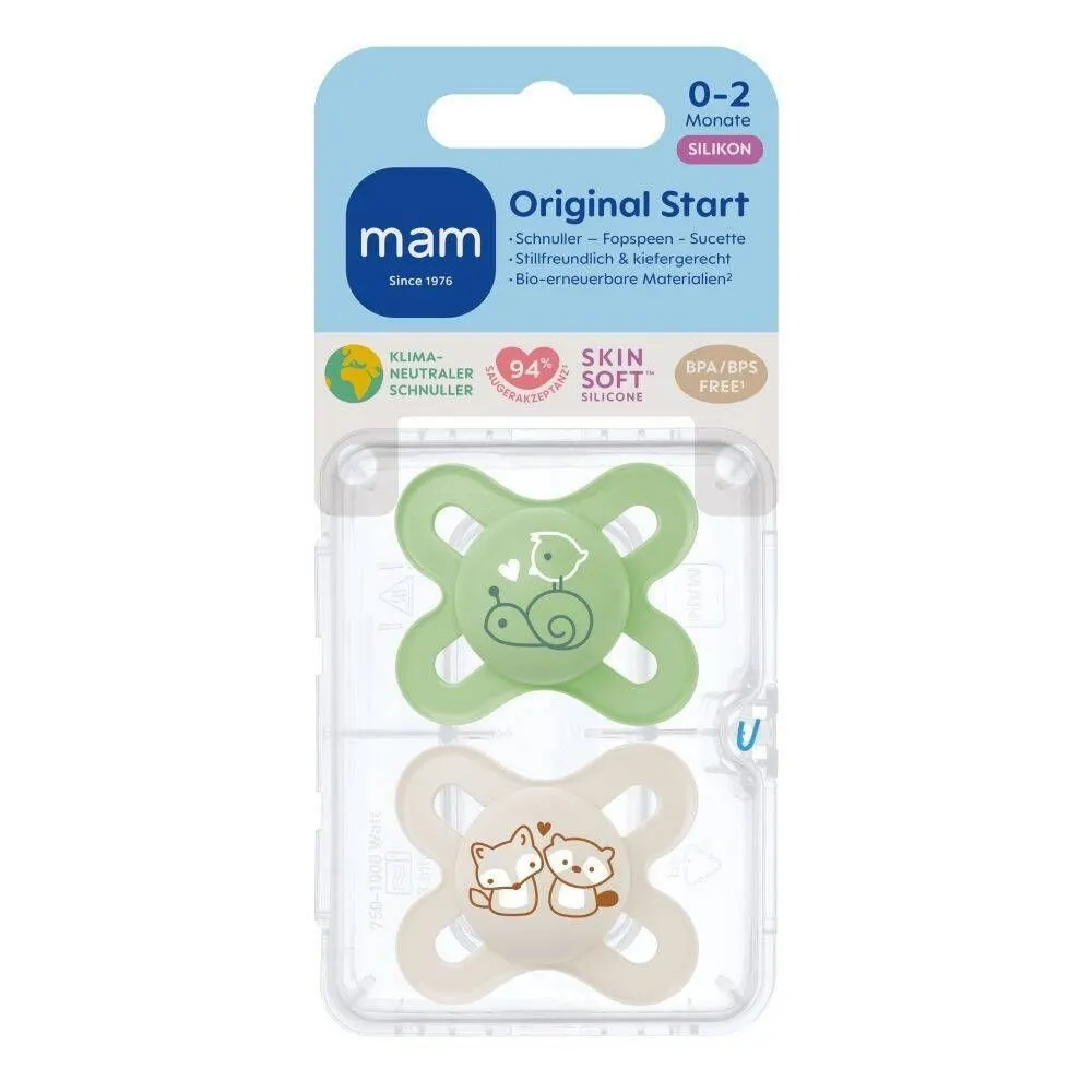 MAM Baby 2 Sucette silicone start 0-2 mois