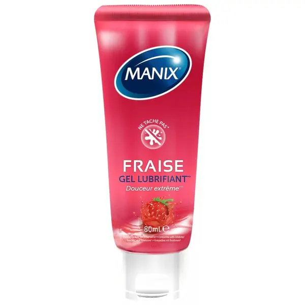 Manix جل مزلق Douceur Extrême بالفراولة 80 مل