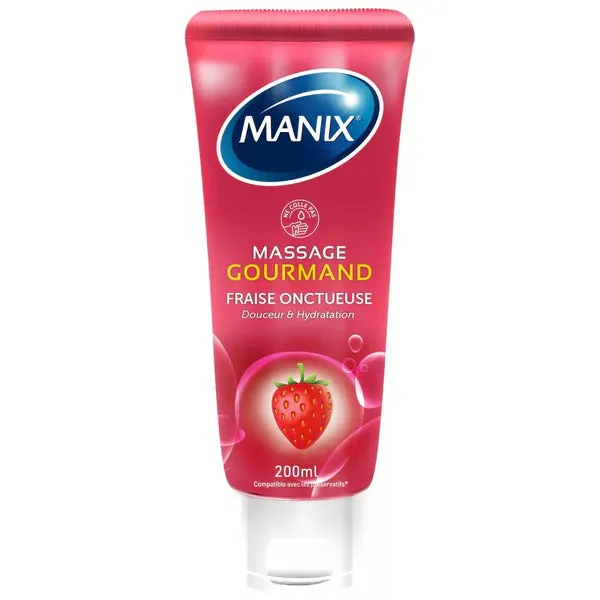 Manix جل مساج Gourmand بالفراولة 200 مل