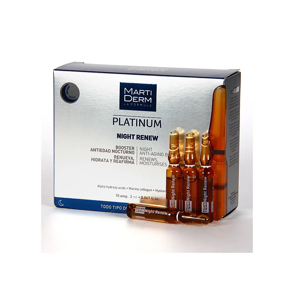 Martiderm Platinum Night Renouvellement 10 ampoules