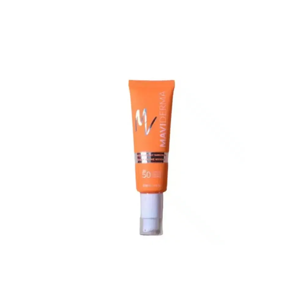 Pack MAVIDERMA كريم مبيض 50 مل = واقٍ شمسي ملون SPF50+ 50 مل هدية