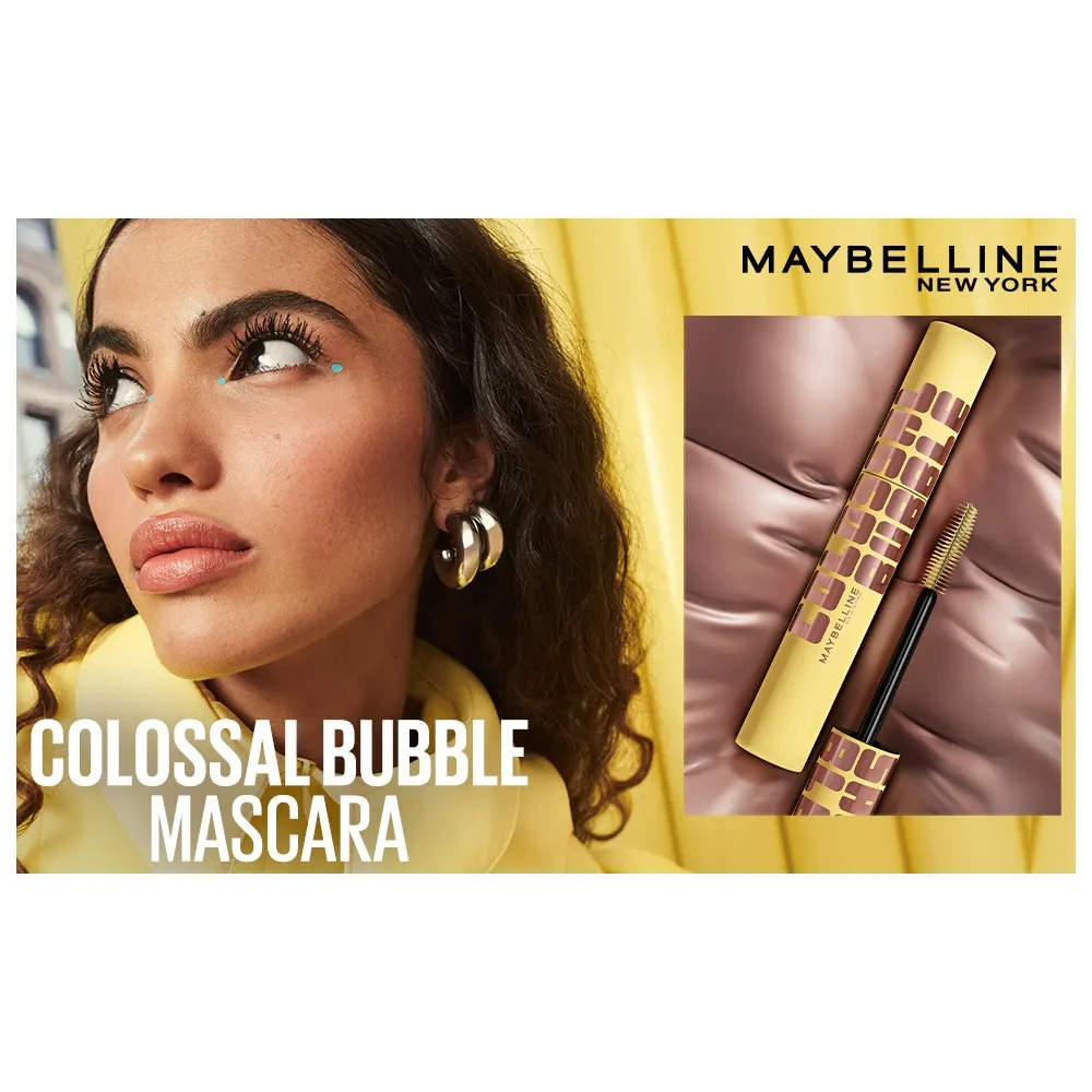 Maybelline Mascara Colossal Bubble Black = Crayon The Colossal Kajal Black OFFERT