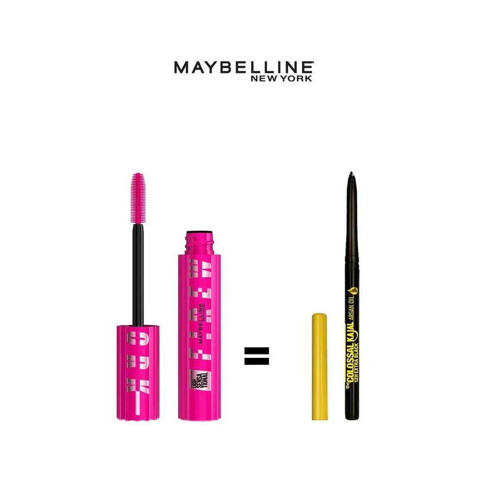 Maybelline Mascara Firework = Kajal à l'huile d'Argan - Black OFFERTE
