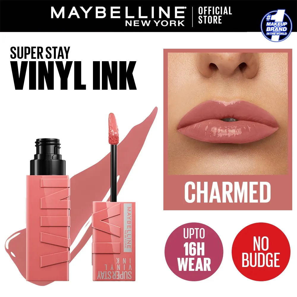 Maybelline New York - Brillant à lèvres Superstay Vinyl Ink 100 CHARMED