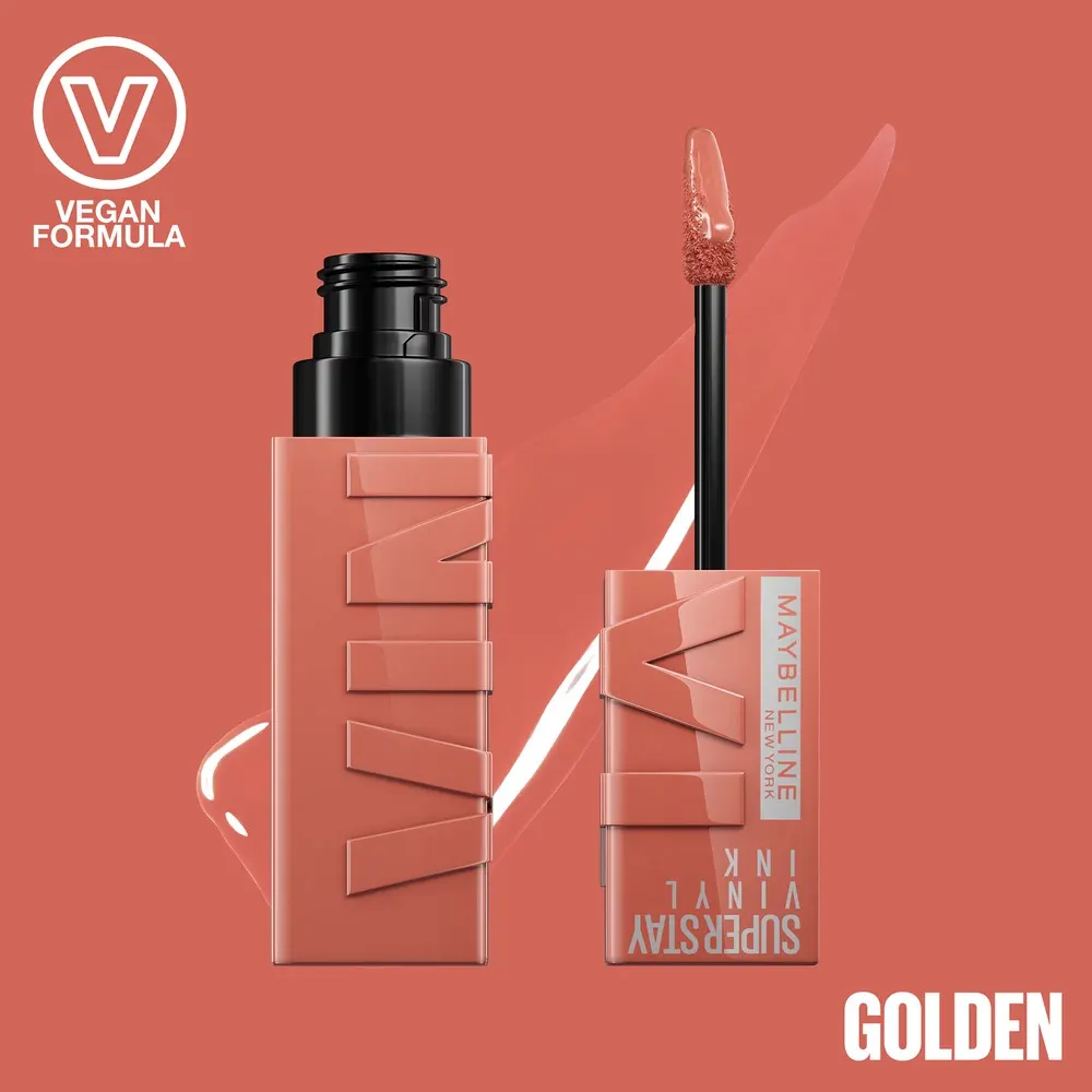 Maybelline New York - Brillant à lèvres Superstay Vinyl Ink 105 GOLDEN