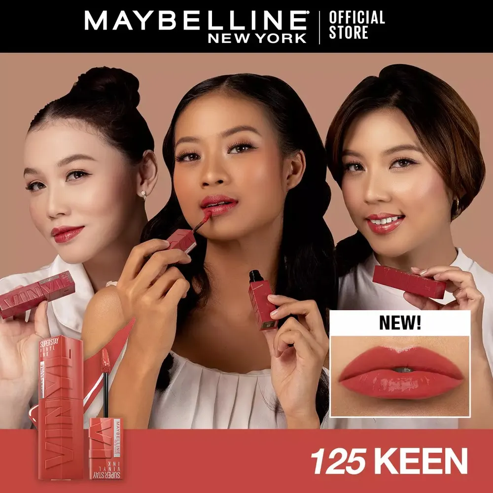 Maybelline New York - Brillant à lèvres Superstay Vinyl Ink 125 KEEN