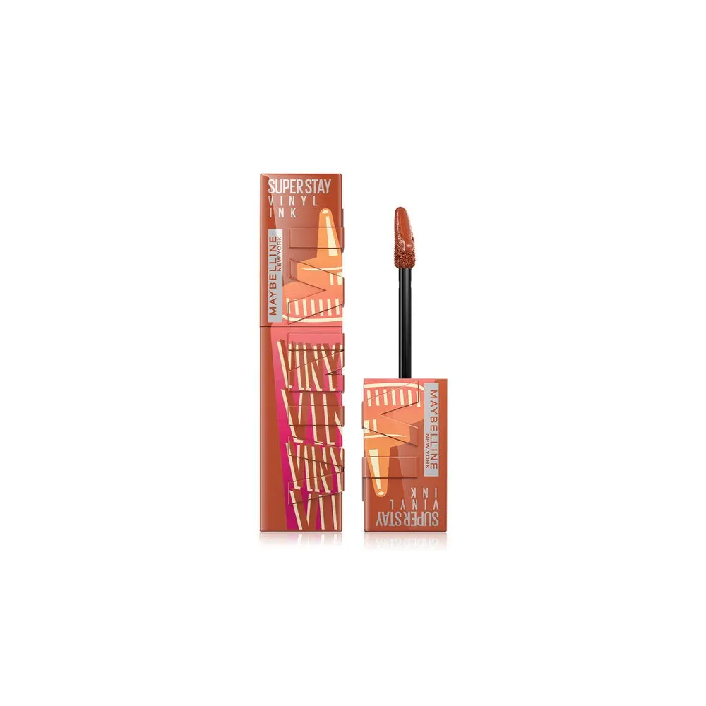 Maybelline New York - Brillant à lèvres Superstay Vinyl Sauce 185 Caramel