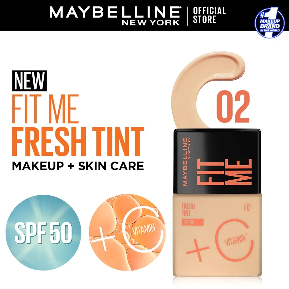 Maybelline New York Fit Me Fresh Tint SPF50 كريم ملون 02