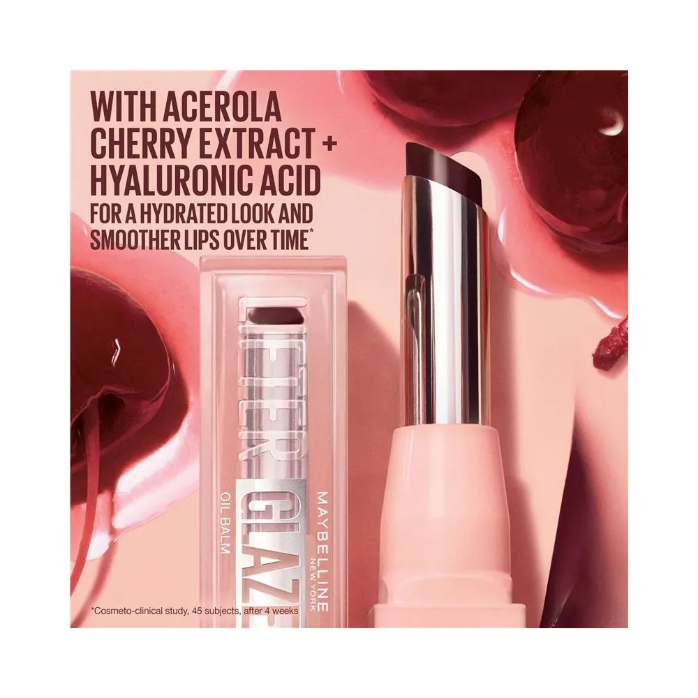 Maybelline New York LIFTER GLAZE Baume Huile Hydratant 008 ACAI GLAZE = Mini Mascara Firework OFFERTE