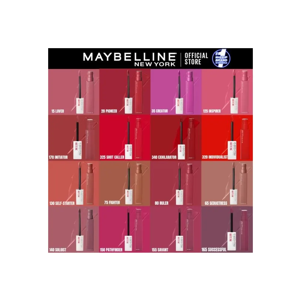 Maybelline New York - Rouge à lèvre Mat Liquide Superstay Matte Ink 125 Inspirer