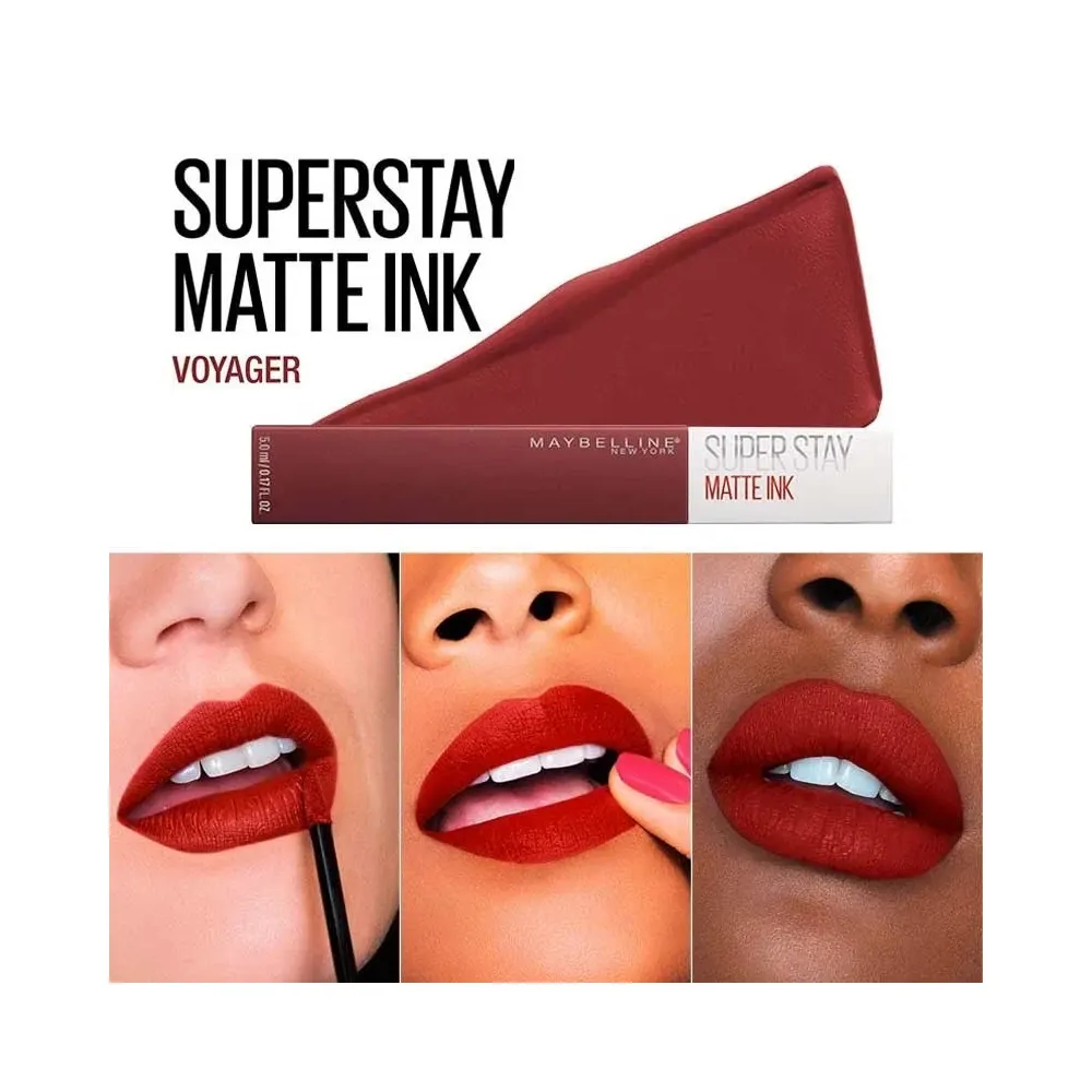 Maybelline New York - Rouge à lèvre Mat Liquide Superstay Matte Ink 50 VOYAGER