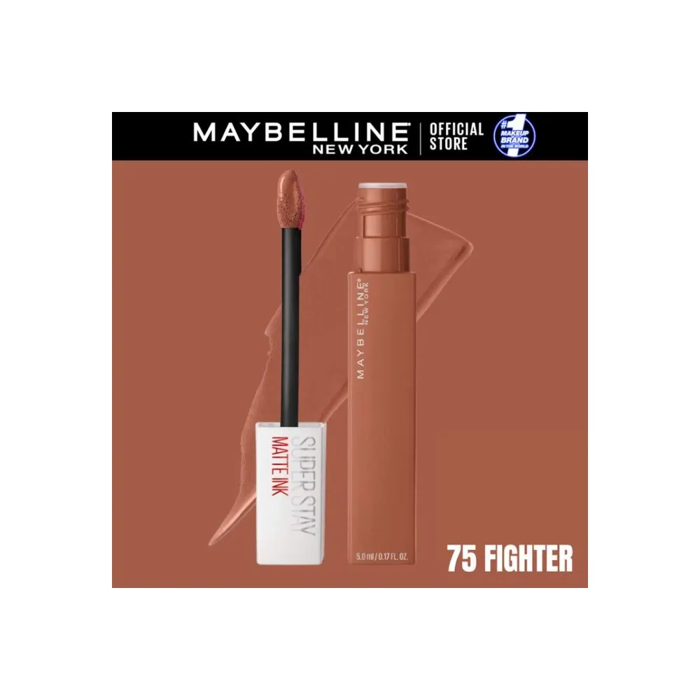 Maybelline New York - Rouge à lèvre Mat Liquide Superstay Matte Ink 75 FIGHTER