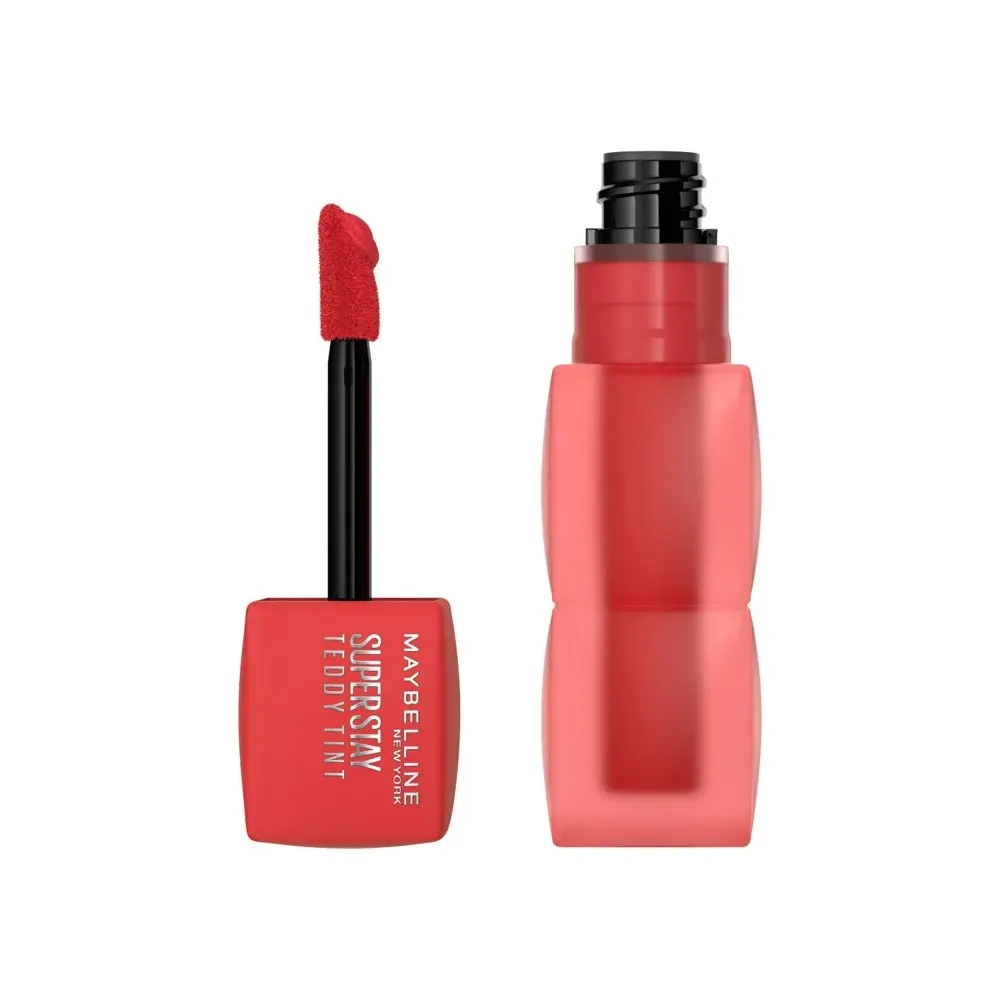 MAYBELLINE NEW YORK SUPERSTAY TEDDY TINT BLUSH À LÈVRES LIQUIDE FINI MAT FONDU coquesttish 30