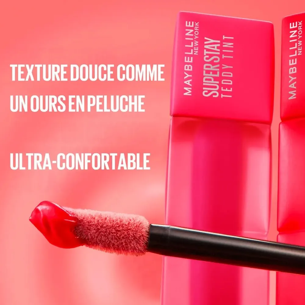 Maybelline New York Superstay Teddy Tint بلاش سائل للشفاه بلمسة مطفية ذائبة Current Mood 10
