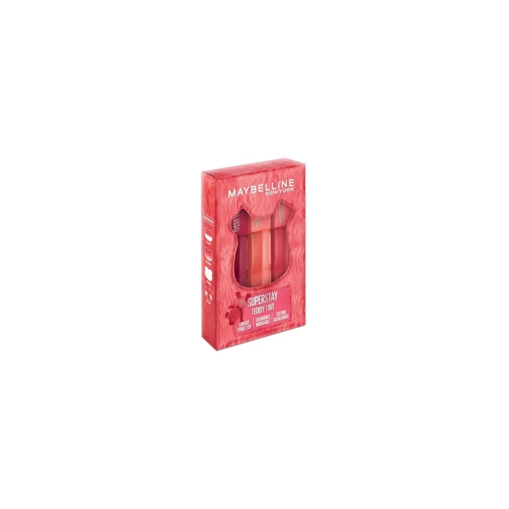 MAYBELLINE NEW YORK SUPERSTAY TEDDY TINT BLUSH À LÈVRES LIQUIDE FINI MAT FONDU MASCARA TEAR 20