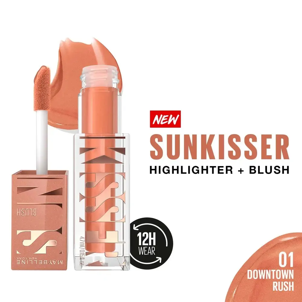 MAYBELLINE SUNKISSER BLUSH 01 DOWNTOWN RUSH