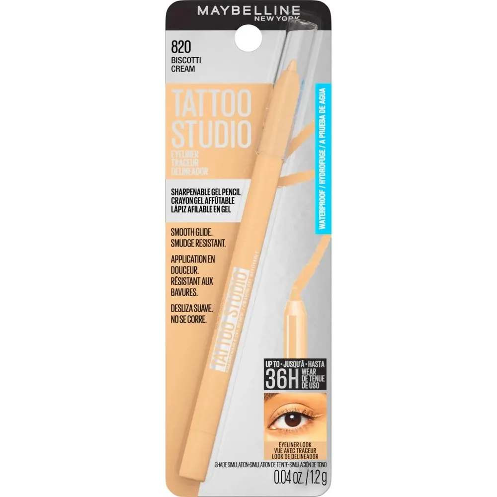 Maybelline TATTOO STUDIO SHARPENABLE GEL PENCIL BISCOTTI CREAM