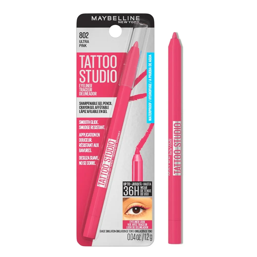 Maybelline TATTOO STUDIO SHARPENABLE GEL PENCIL ultra pink