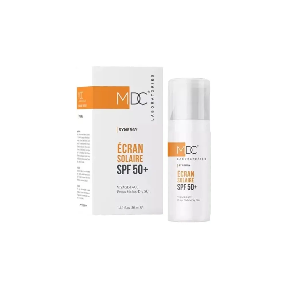 MDC Synergy Dry Skin واقي شمس SPF50+ للبشرة الجافة 50 مل