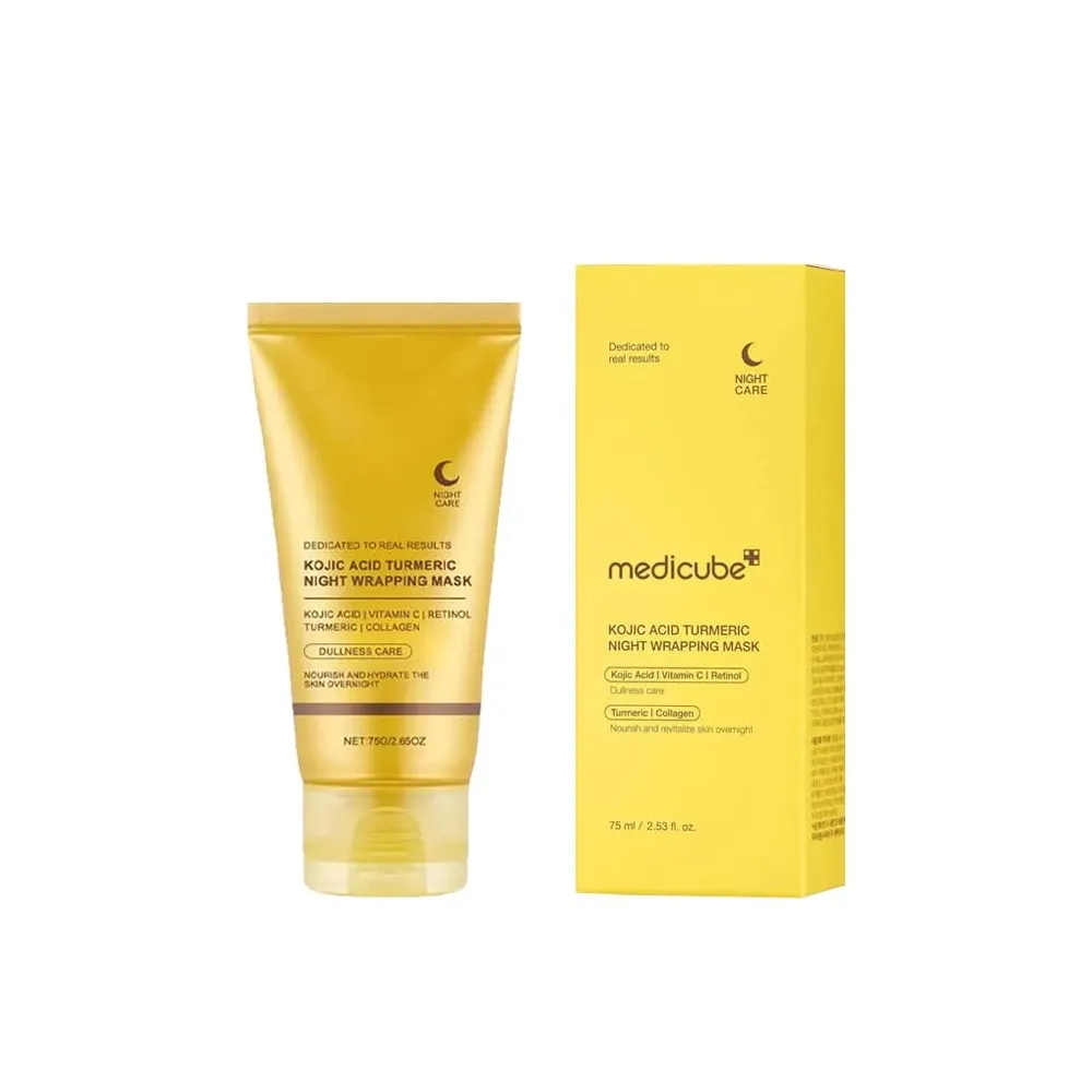 MEDICUBE KOJIC ACID TURMERIC NIGHT WRAPPING MASK 75 ML