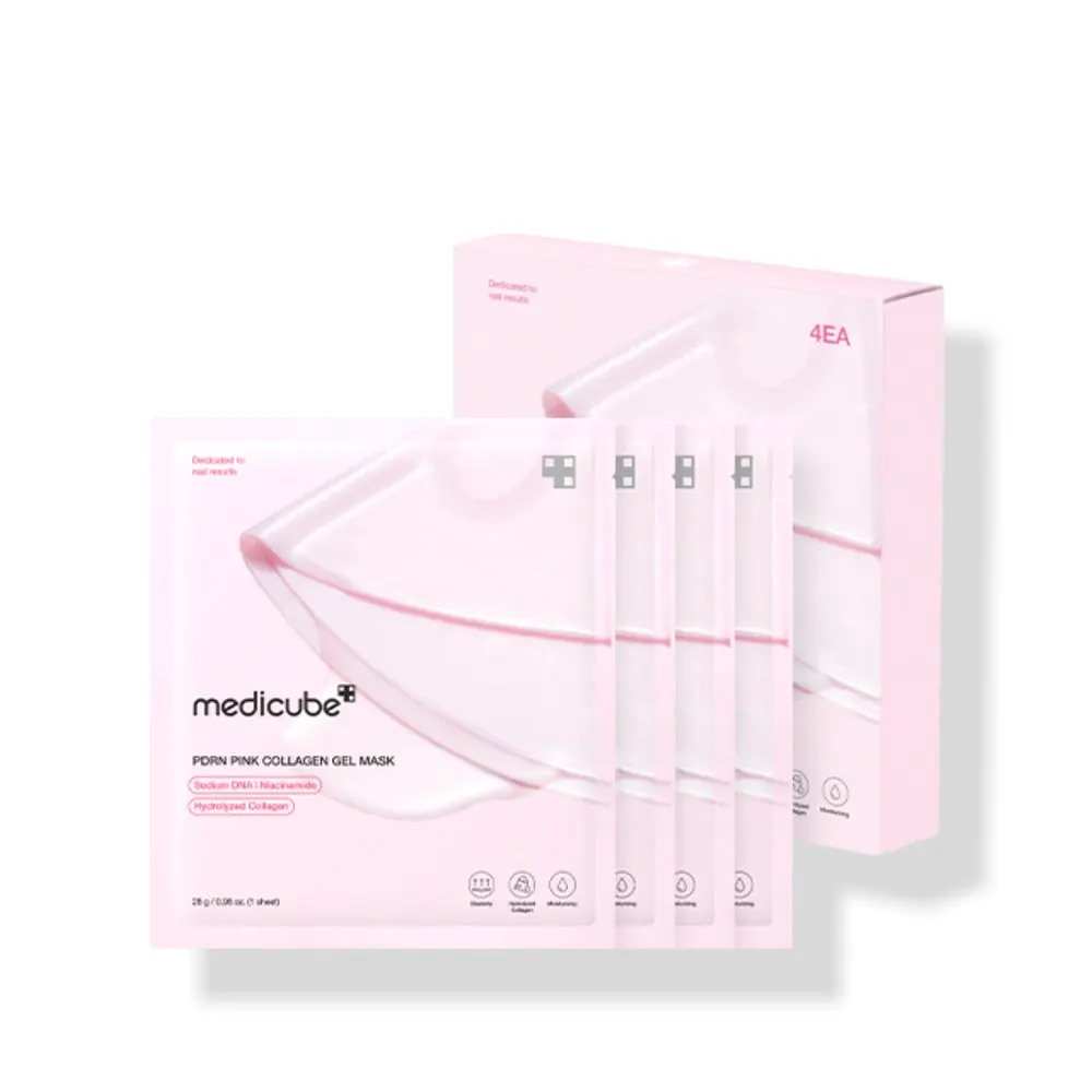 MEDICUBE PDRN PINK COLLAGEN GEL MASK X4 UNITES