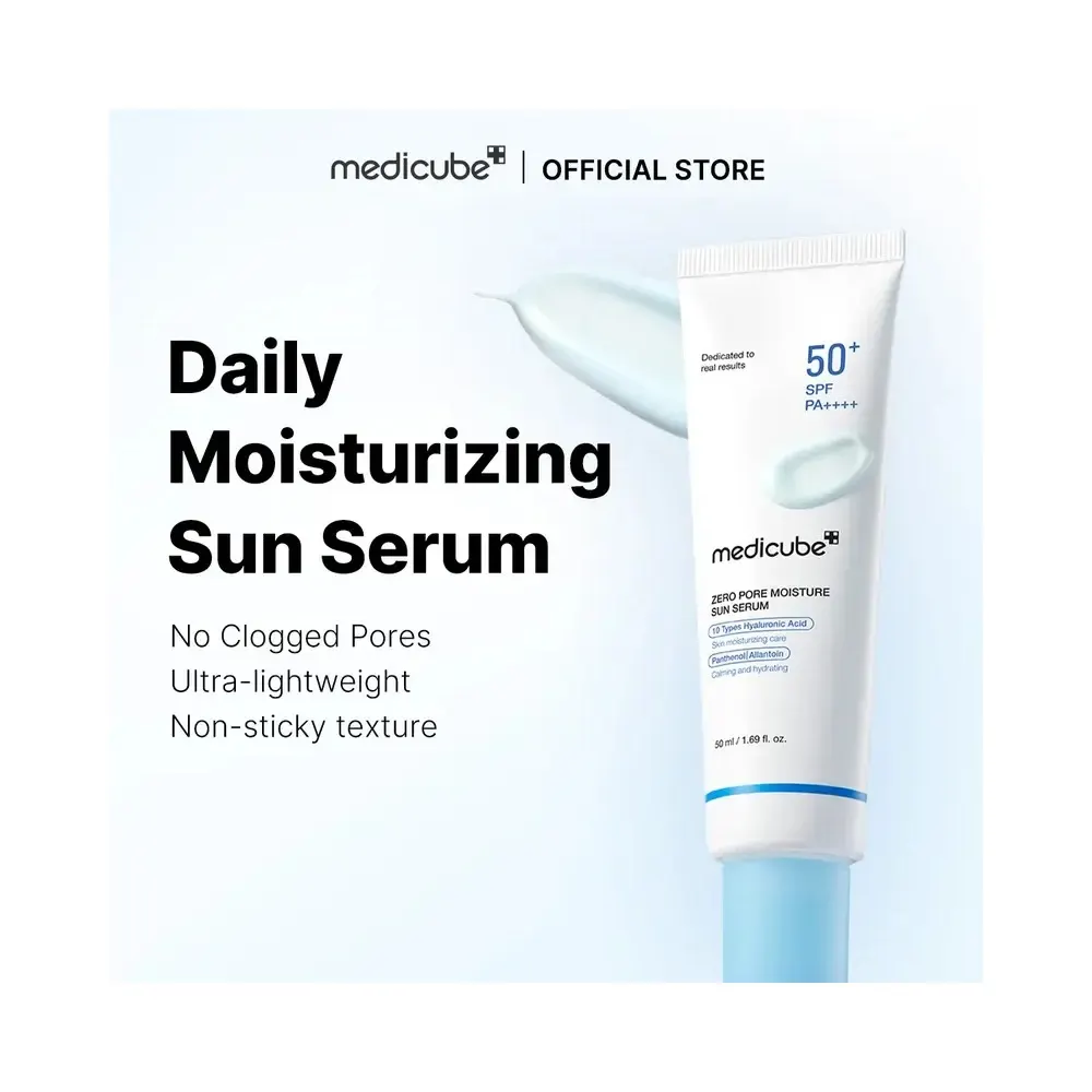 MEDICUBE ZERO PORE MOISTURE SUN SERUM 50ML SPF 50+PA+++